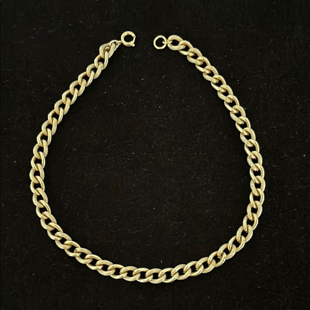 Vintage Sarah Coy Gold Chain Necklace 16” Signed